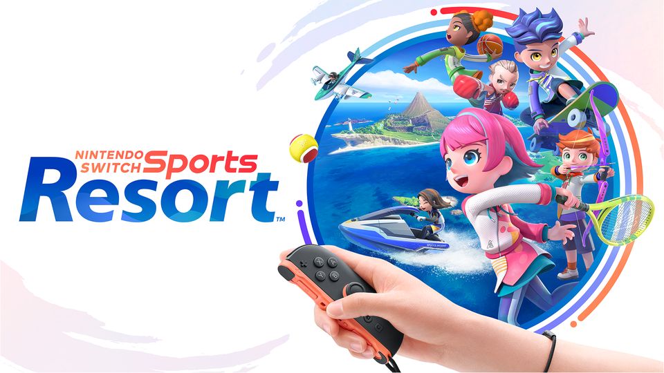 Sportpersonages op Wuhu-eiland in Nintendo Switch Sports Resort.