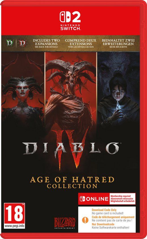 Cover van Diablo IV Age of Hatred Collection voor Nintendo Switch 2.