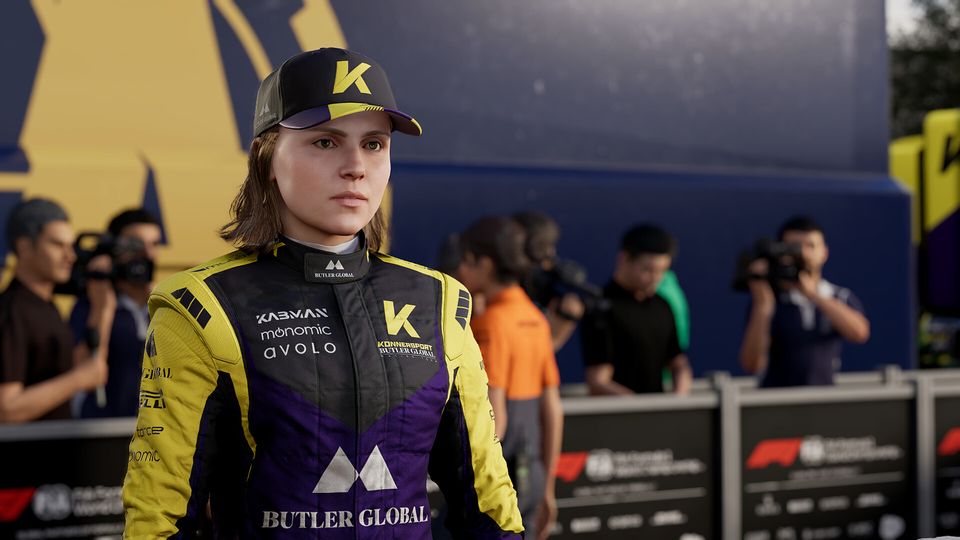 Race-actie op het circuit in F1 25.