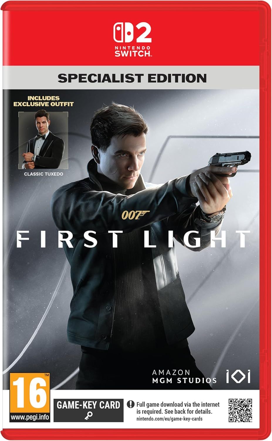 Verpakking van 007 First Light Specialist Edition voor Nintendo Switch 2.