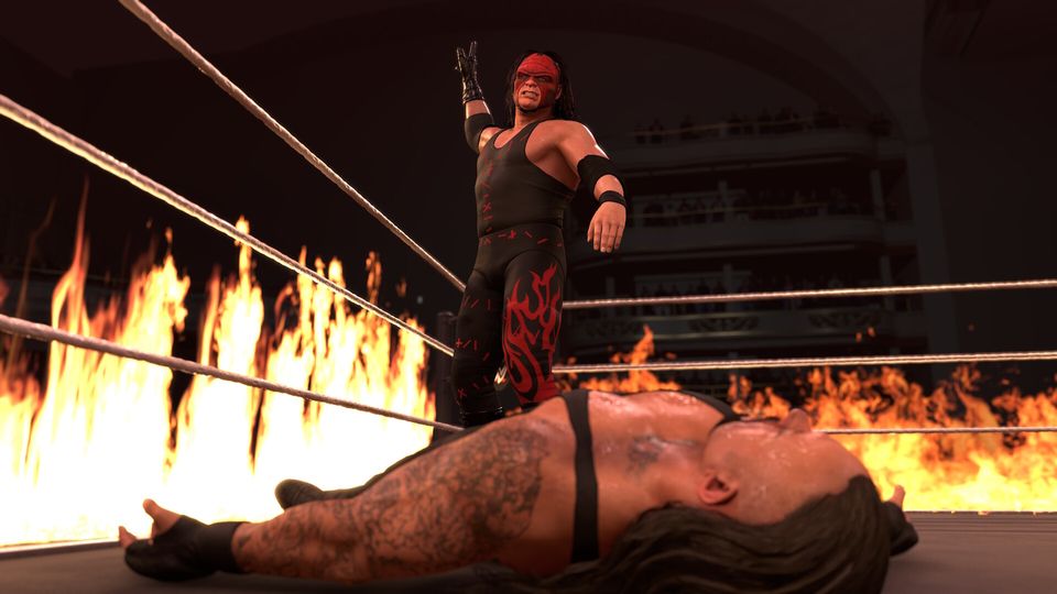 Scène uit WWE 2K26.