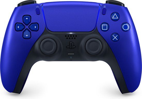 DualSense draadloze controller in Cobalt Blue.