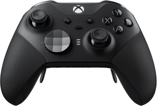 Zwarte Xbox Elite Series 2 controller.