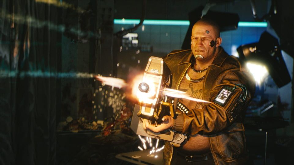 Scène uit Cyberpunk 2077.