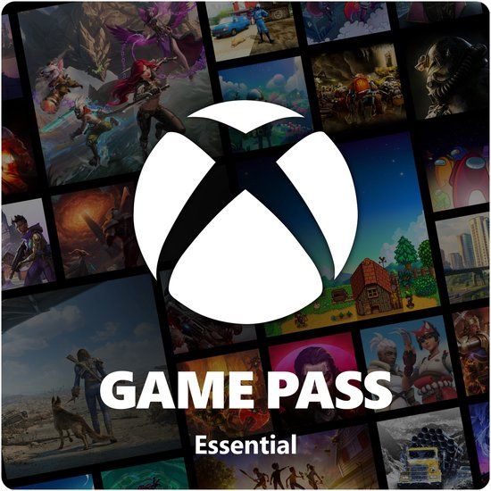 Kaart van Xbox Game Pass Essential voor 1 maand.