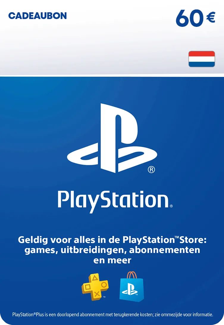 PlayStation Store-tegoedkaart van 60 euro.