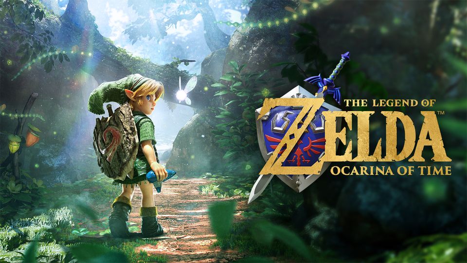 Key art van The Legend of Zelda: Ocarina of Time voor Nintendo Switch 2.