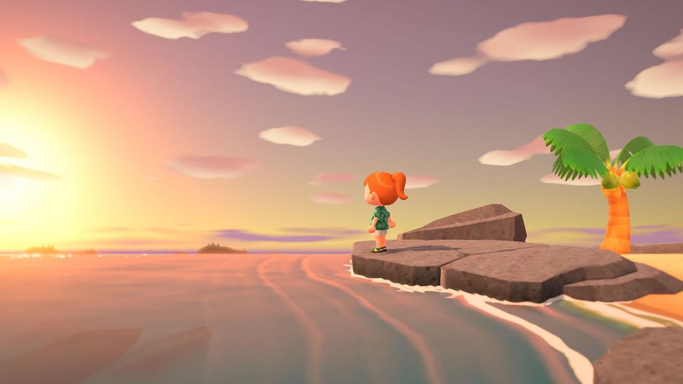 Eilandbewoners en dorpsgenoten op een eiland in Animal Crossing: New Horizons.