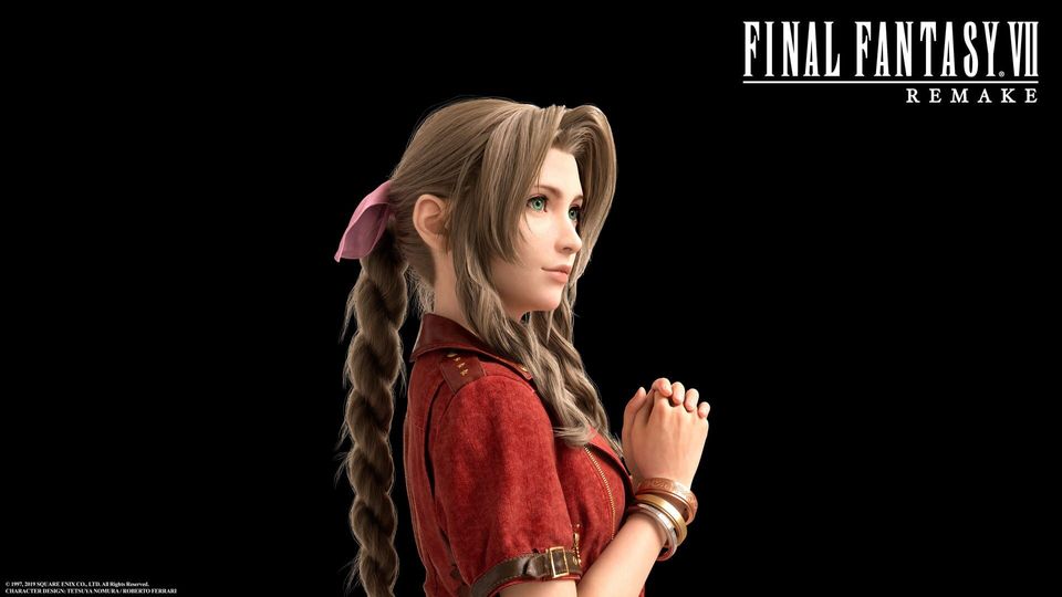 Key art van Final Fantasy VII Remake met de stad Midgar.