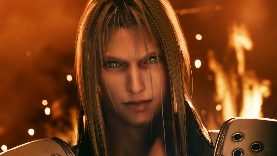 Scène in de stad Midgar in Final Fantasy VII Remake.