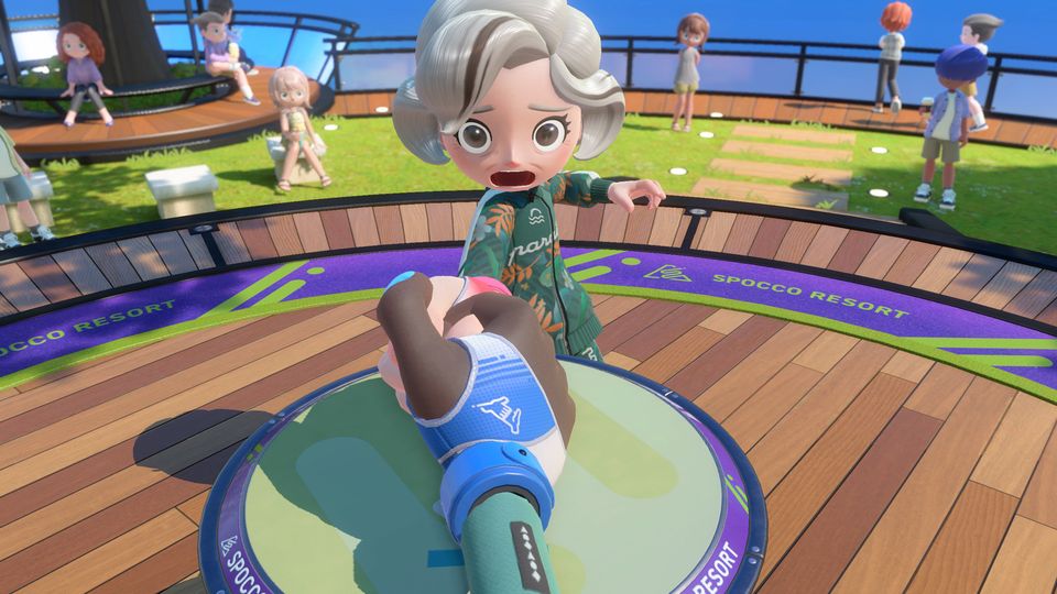 Sportactiviteit op Wuhu-eiland in Nintendo Switch Sports Resort.