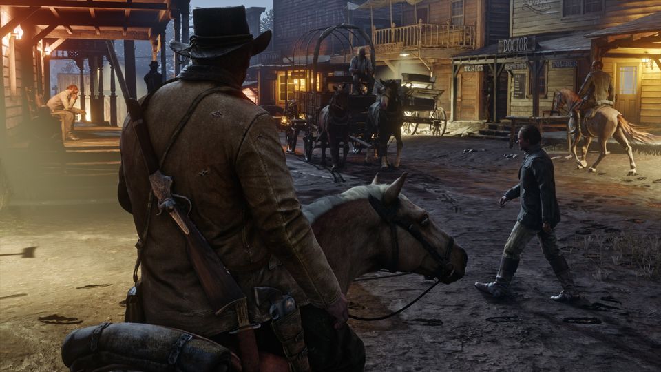 Scène uit Red Dead Redemption 2.
