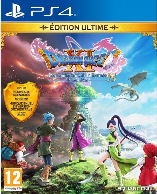 Verpakking van Dragon Quest XI S Definitive Edition voor PlayStation 4