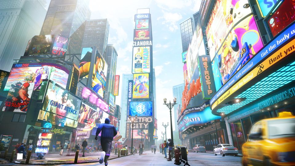 Twee vechters in een gevecht in Street Fighter 6.