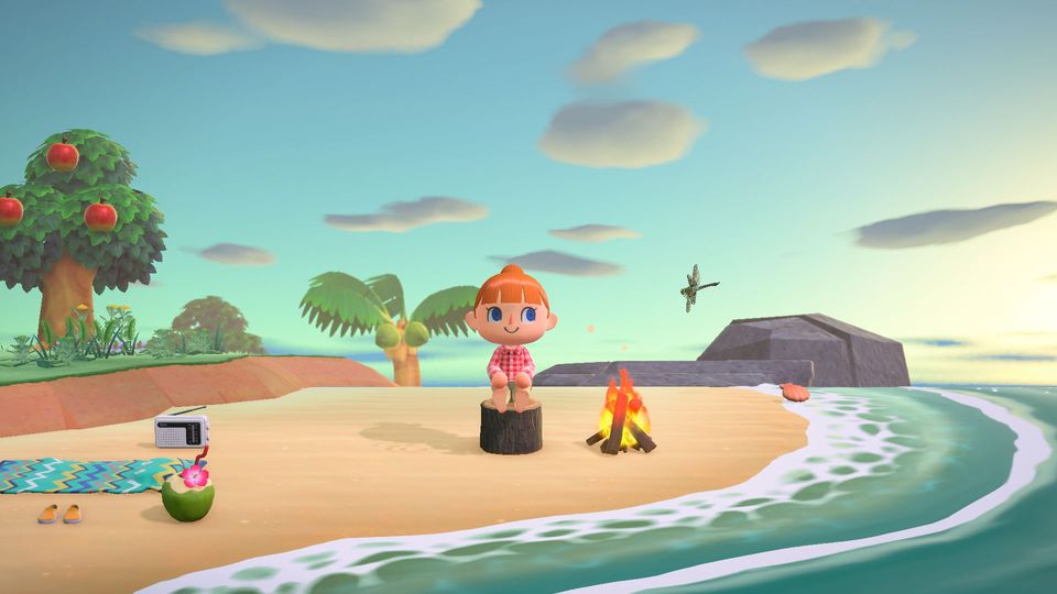 Eilandbewoners en dorpsgenoten op een eiland in Animal Crossing: New Horizons.