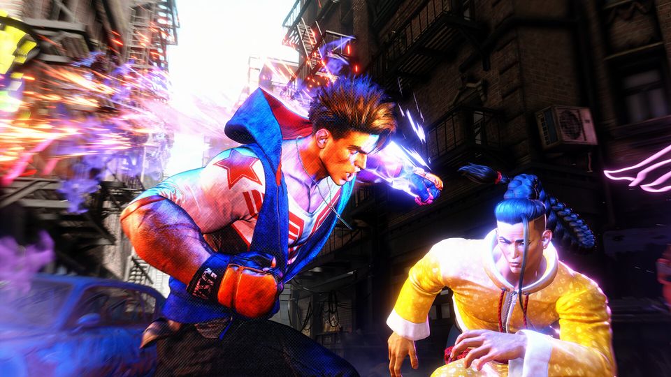 Actievol gevecht in Street Fighter 6.