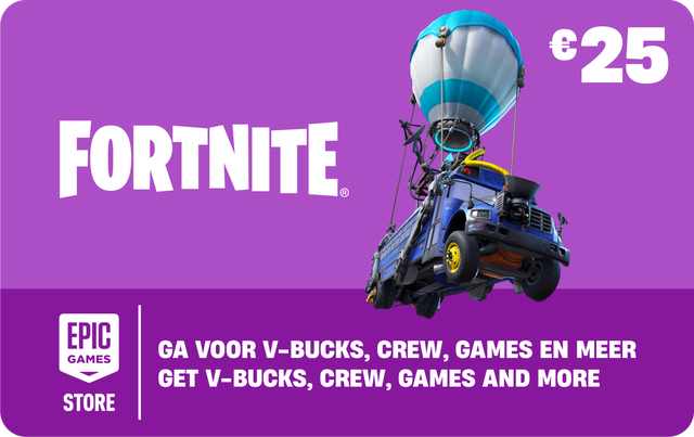 Fortnite cadeaukaart 25 euro