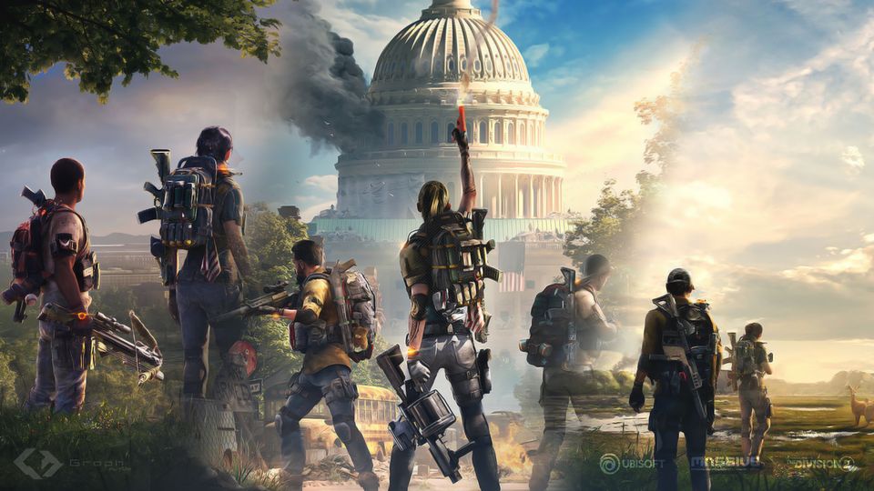 Agenten van The Division in een verwoest Washington D.C.