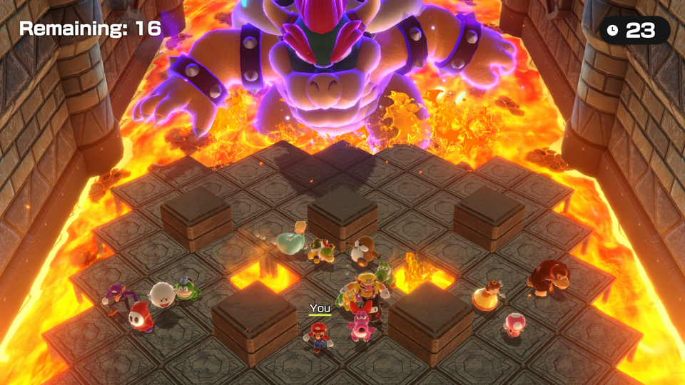Een minigame in Super Mario Party Jamboree.