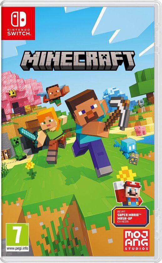 Verpakking van Minecraft voor Nintendo Switch.