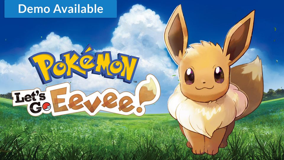 Pikachu en Eevee met hun trainers uit Pokémon: Let's Go, Pikachu! en Let's Go, Eevee!