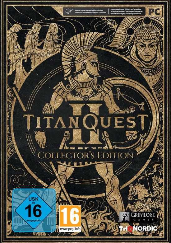 Verpakking van Titan Quest II Collector's Edition voor pc.