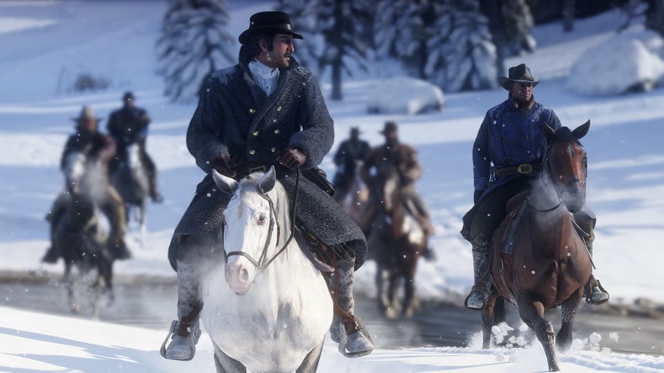 Scène uit Red Dead Redemption 2.