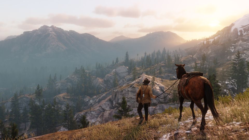Scène uit Red Dead Redemption 2.