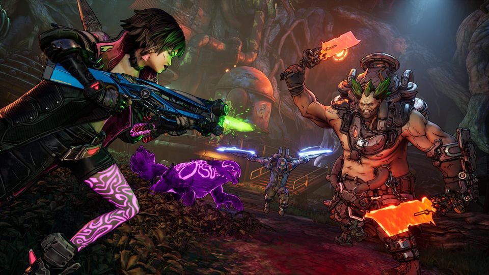 Een Vault Hunter verkent een open landschap in Borderlands 4.