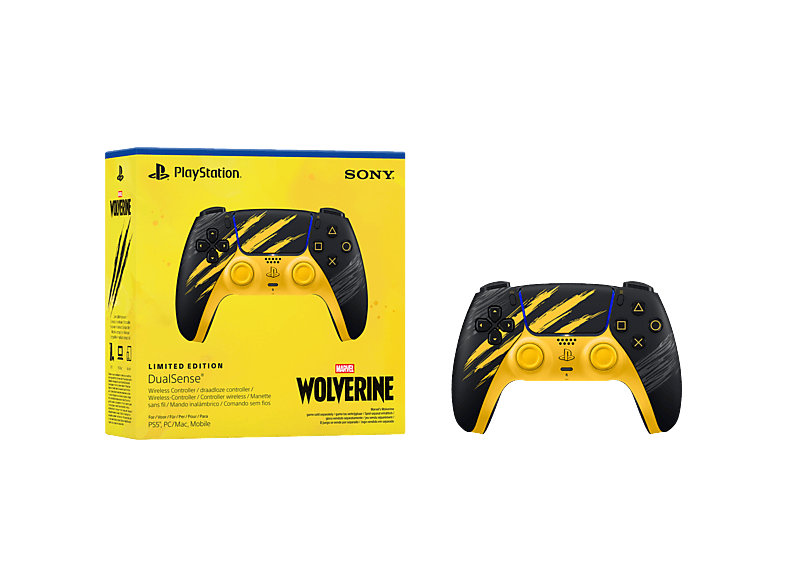Gele DualSense Marvel's Wolverine Battle Yellow Limited Edition-controller.