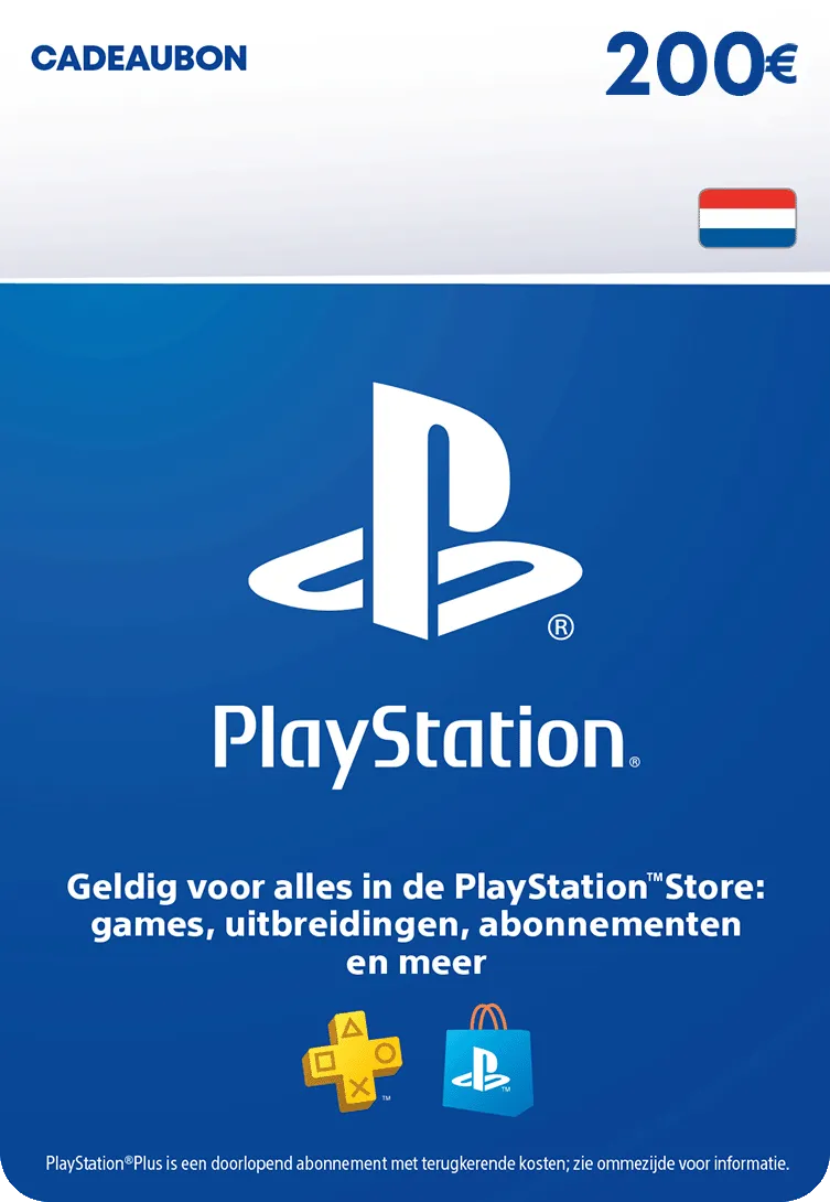 PlayStation Store-tegoedkaart van 200 euro.